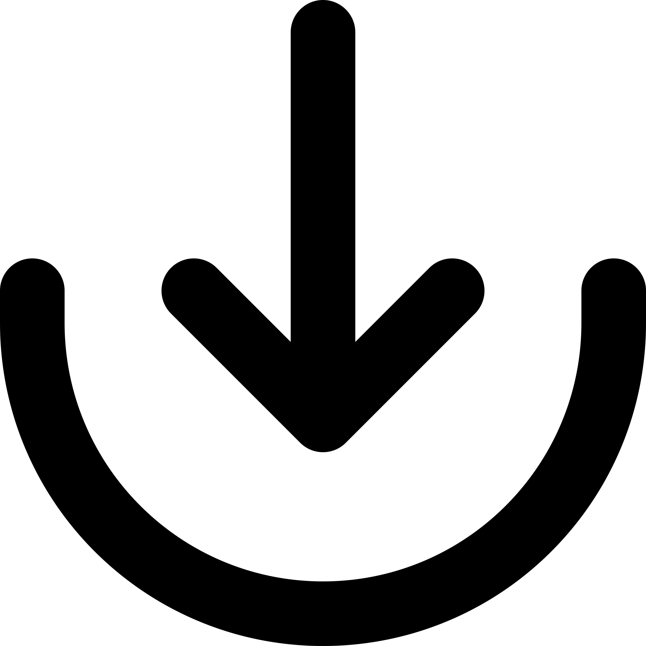 Arrow Down To Arc Sticker Outline Svg File Free Vectors
